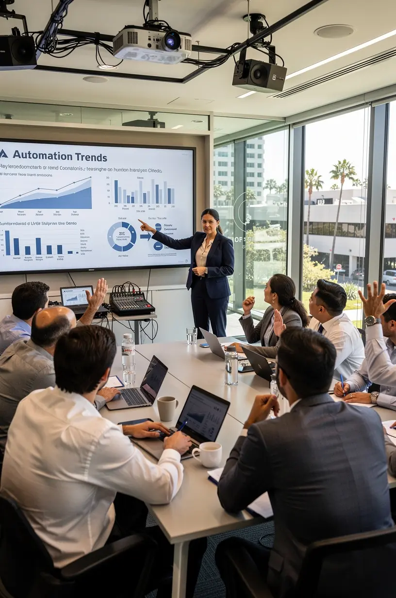 Strategic business meeting